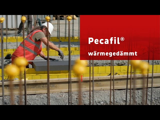 Wärmegedämmte Fundamentschalung mit Pecafil®