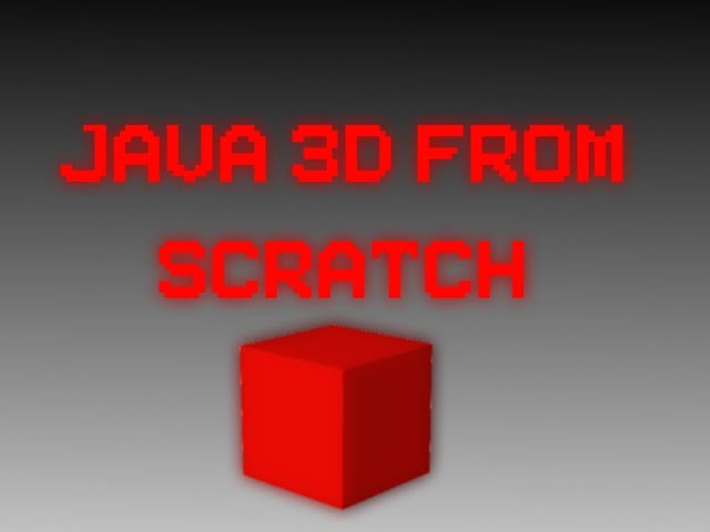 Java 3D from Scratch - Setting up the Renderer - Part 1