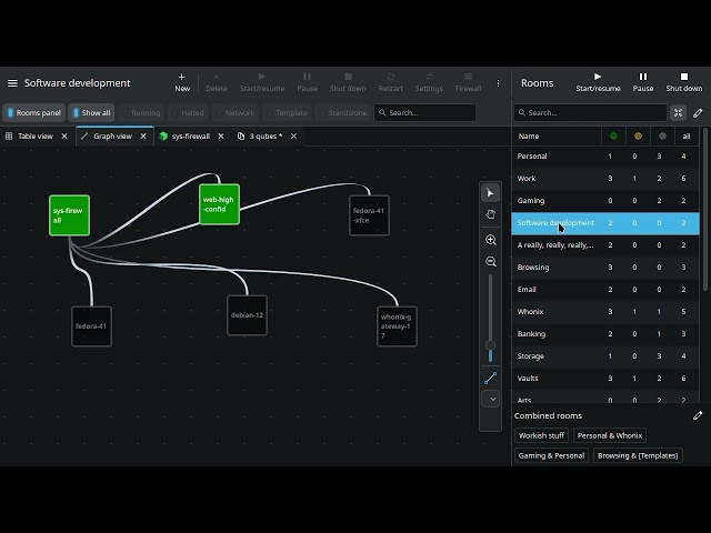 Connections GUI for Qubes OS as of August 2, 2026