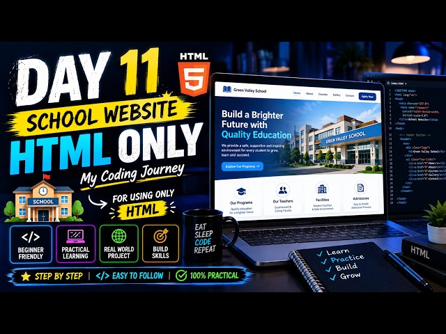 Can You Build a Website with ONLY HTML? | Day 11 Project