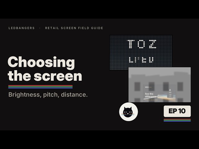 The screen is losing a fight with the sun: choosing brightness, pixel pitch and distance