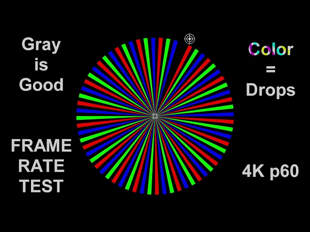 4K 60p Frame Rate Drop Test