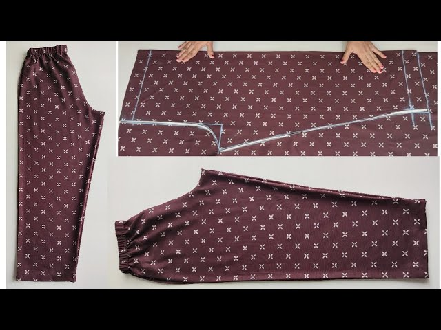 Very Easy Pant Trouser Cutting and Stitching | Pant Cutting and Stitching | Palazzo Pant