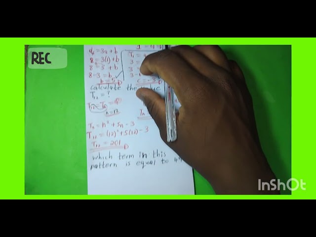 Quadratic sequence |P 1