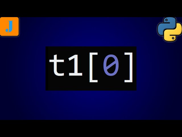 How To Index A Tuple In Python