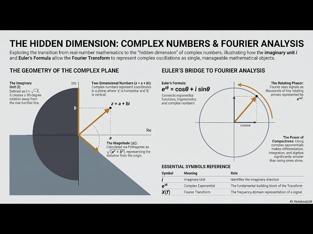 Fourier Transform - Part-II- Lesson 17   Dimension  Complex Numbers and the Fourier Transform