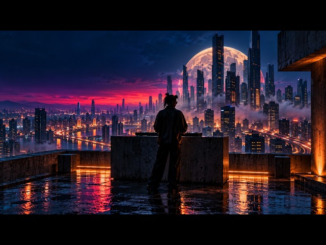 LIVE 24/7 🔥 Deep House Radio • Cyberpunk Night Drive • Chill & Focus Music