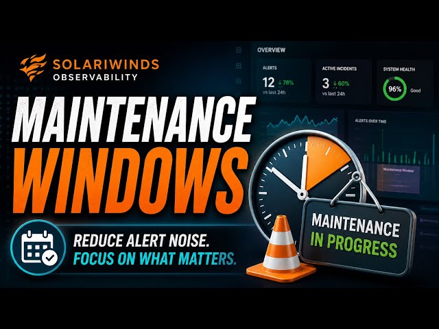 Creación de ventanas de mantenimiento en Solarwinds | #sre #devops #apm