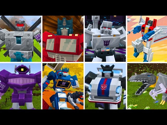 Minecraft x Transformer Add-On  - All Transformer Character | Minecraft Bedrock Add-On