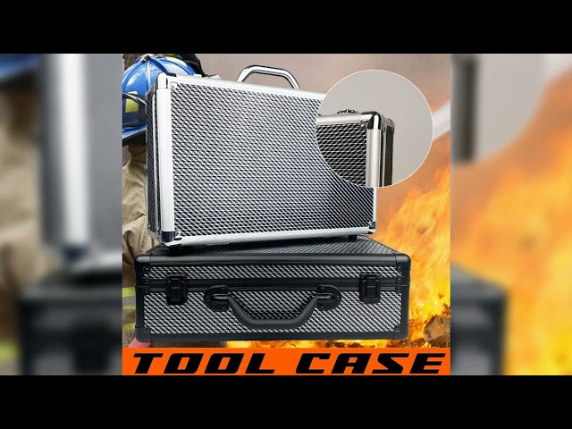 A must-have product! Aluminum Tool Box Portable Equipment Toolbox Waterproof Hard Case Box Instrum
