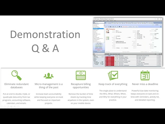 OfficeTools Demo - The Ultimate Practice Management Software