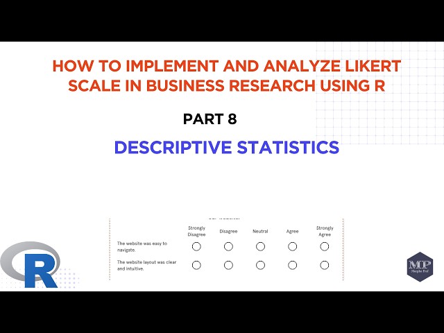 Part 8. Descriptive Statistics in R