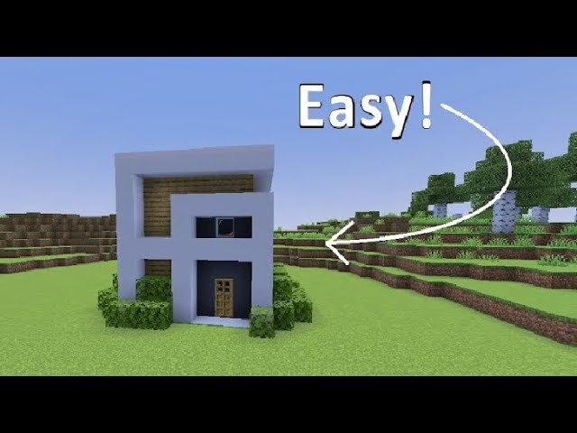 Modern MANSION In MINECRAFT!!! (tutorial)