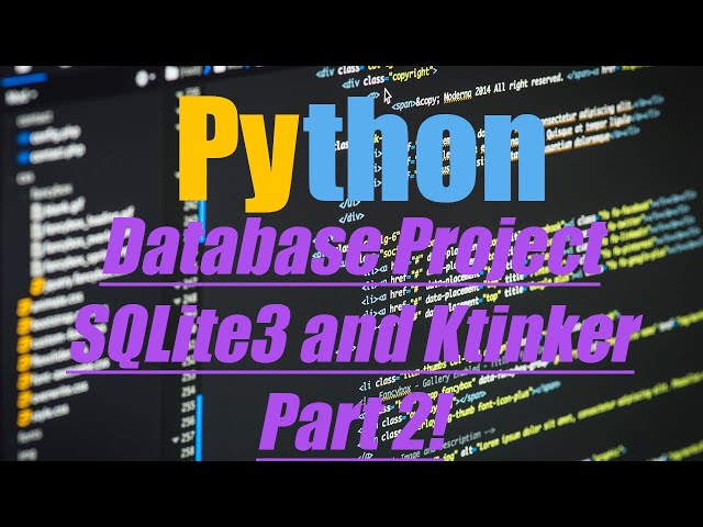 Intro to SQLite3 and Database Creation! - Ktinker Database Project Series - Episode #2
