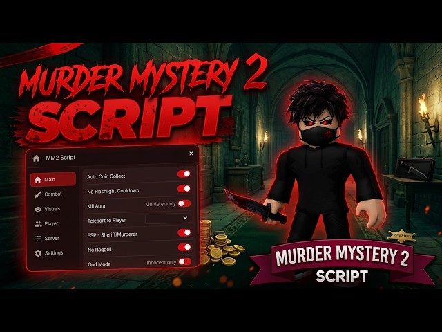 BEST Murder Mystery 2 Script 2026 / Auto Farm + Kill Aura + No Key / Free Download