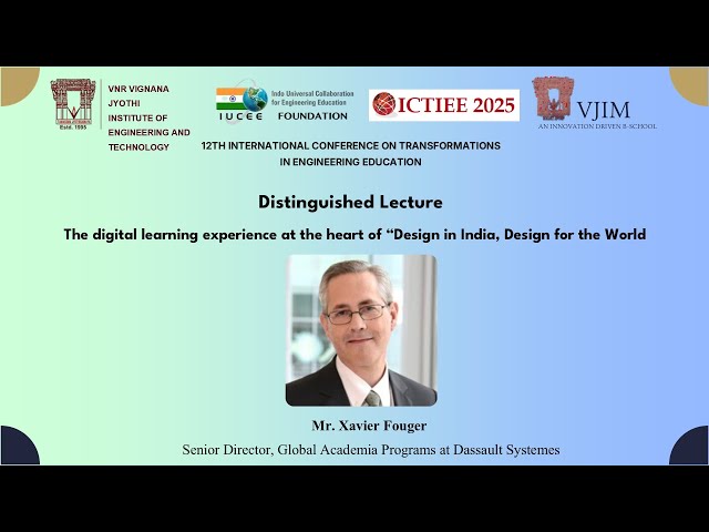 The digital learning experience at the heart of “Design in India, Design for the World by Mr. Xavier