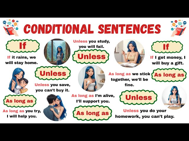 Improve English Practice: Conditional Sentences with IF and AS LONG AS 🧠