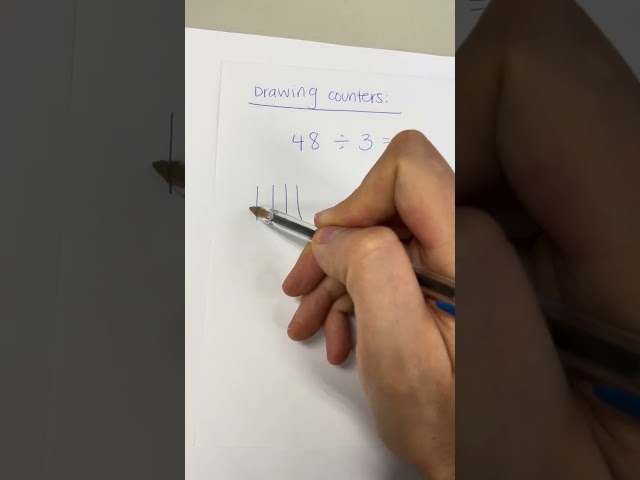 Part 1: 3rd grade Division - Drawing counters.