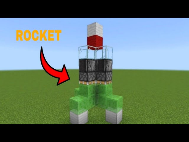 Minecraft Working Rocket Build! | Easy Rocket Tutorial🚀🔥