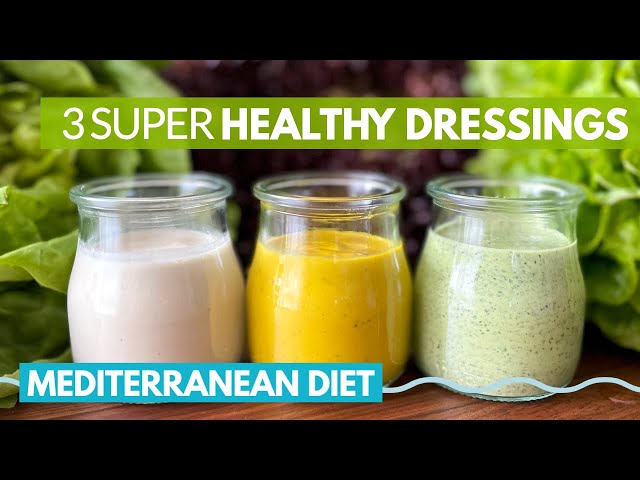 Healthy Mediterranean Diet Salad Dressings |  easy mediterranean diet recipes