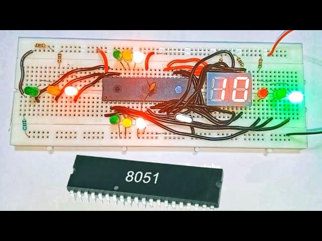 Traffic Light Controller using 8051 Microcontroller | Full Code & Circuit (2026)