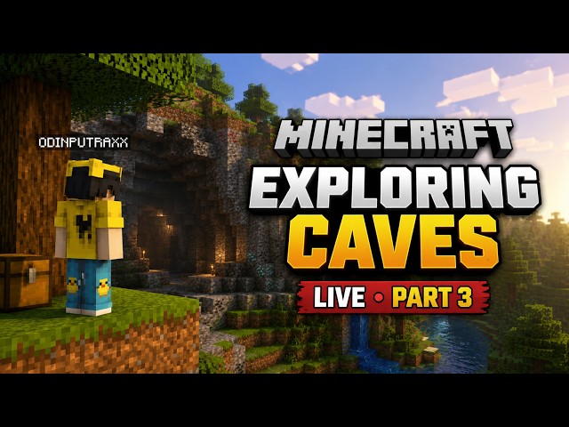 🔥 Exploring Dangerous Caves in Minecraft! 😱 | Minecraft Survival Live 🔴 | Part 3