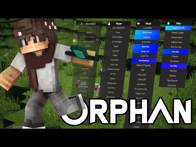 Download: Orphan Client Minecraft Bedrock Edition 26.23