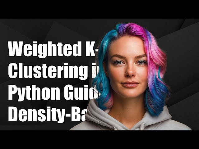Weighted K-Means Clustering in Python: A Guide to Density-Based Clustering