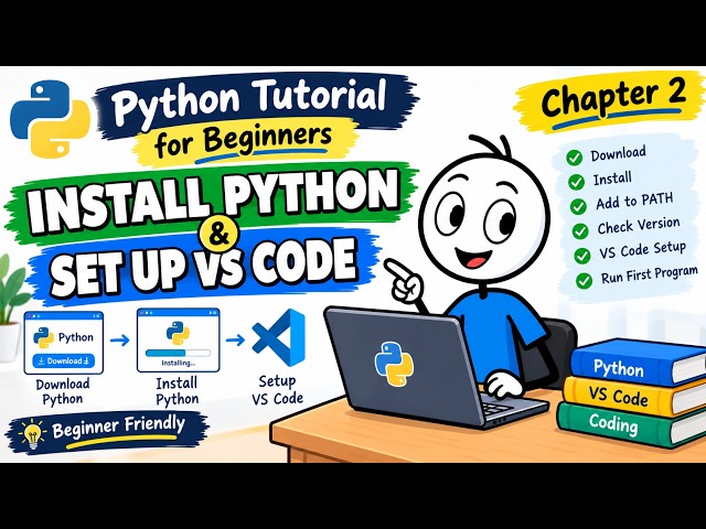 How to Install Python & Set Up VS Code | Python Tutorial for Beginners | Chapter 2