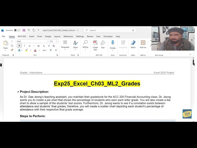 Exp25_Excel_Ch03_ML2_Grades | Excel Chapter 3 Grader Mid-Level 2 - Grade Analysis | #ExcelCh03ML2