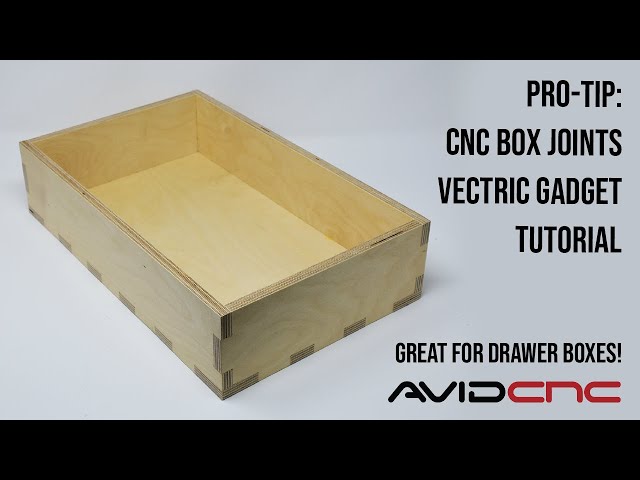 Easy CNC Drawer Boxes   Vectric Box & Dovetail Joint Gadget