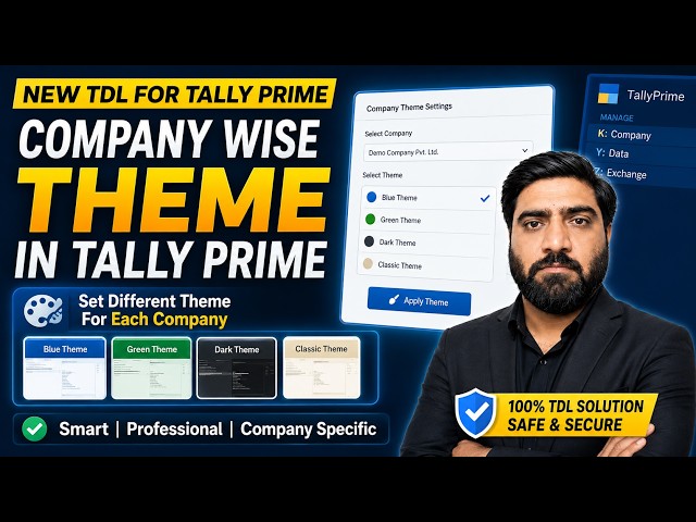 AI Generated Tally TDL for Tally Prime | Company Wise Theme Feature | Step-by-Step Demo