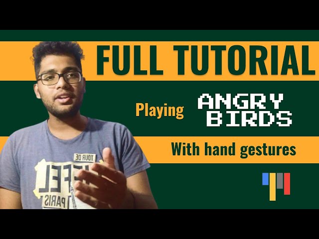 How to play Angry Birds PC game with hand gestures | Tutorial | Python | Mediapipe | OpenCV