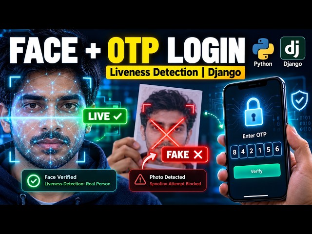 Face + OTP Authentication with Liveness Detection (Anti-Spoofing Login System)