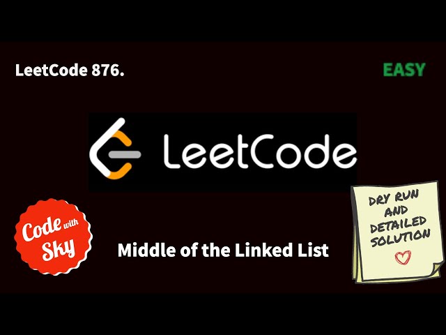 876. Middle of the Linked List || Leetcode || C++ || Hindi