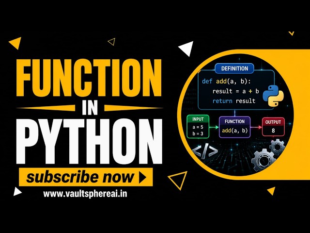 21-05-2026 || FUNCTION IN PYTHON || Built-in Functions, User-Defined Functions & Keyword Arguments