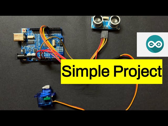 Control Servo Motor with Ultrasonic Sensor & Arduino Uno | Step-by-Step Tutorial #arduinoproject