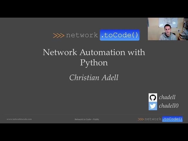 PyDayBCN 2020 Track 2 - Network automation using Python by C. Adell