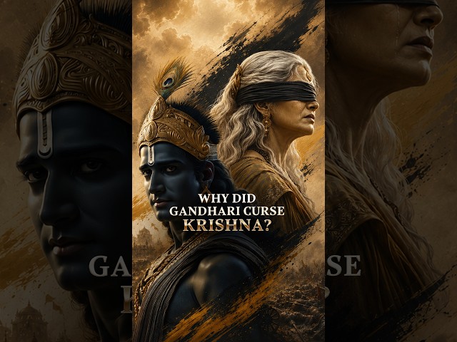 Why Gandhari cursed Krishna #krishna #mahabharata