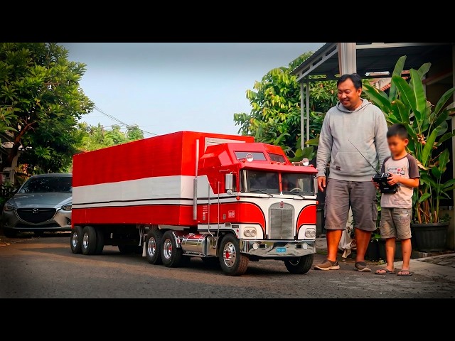 DAD SPENDS MONTHS Building a GIANT Scale B.J. AND THE BEAR RC Truck For His Son!