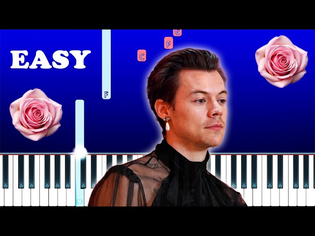 Harry Styles - Coming Up Roses (EASY Beginner Piano Tutorial)