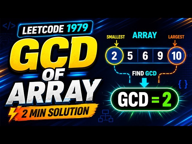 July 18, 2026 - Leetcode Problem #1979. Find Greatest Common Divisor of Array