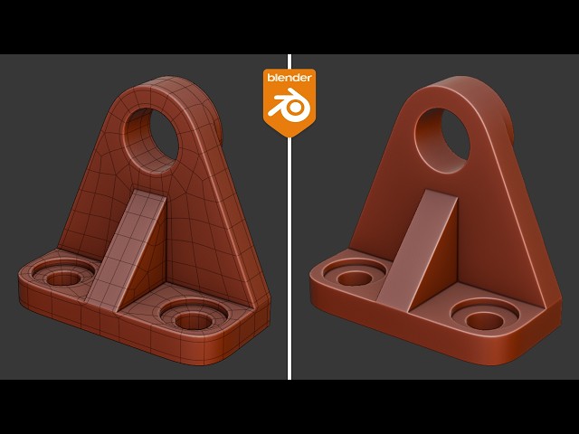 Blender Quick Practice – Modeling a Mechanical Bracket