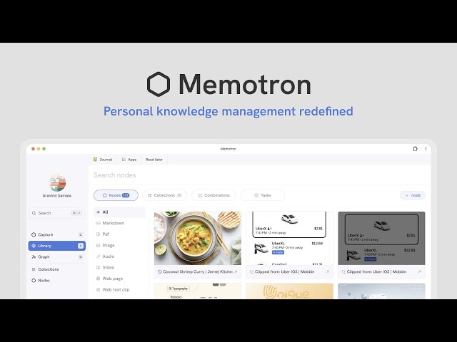 Memotron - The Personal Knowledge Management (PKM) app