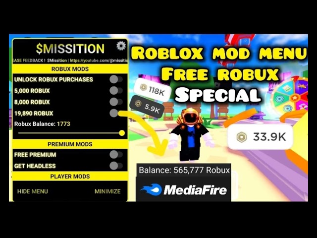 Roblox Mod Menu Special Latest Version | Free robux and antiban in 2025