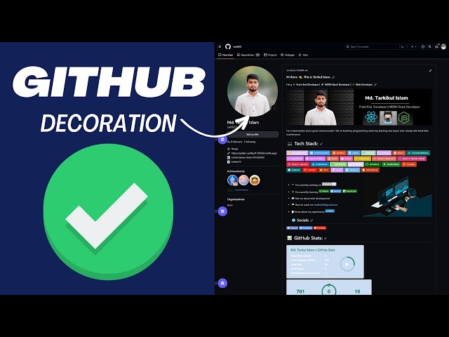 Your Github Profile Decoration Looks and update | GitHub README Profile 2023 | github profile update