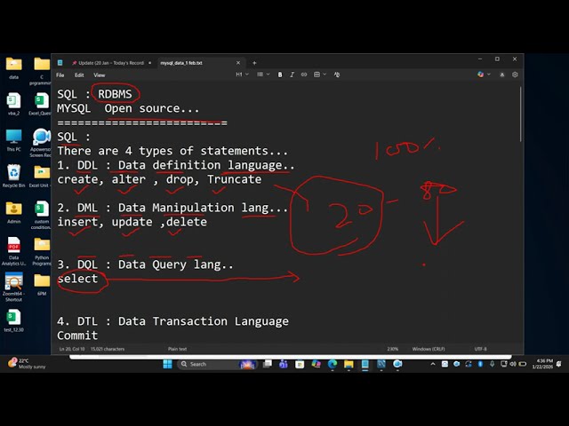 SQL Statements Explained | DDL DML DQL DCL TCL with Examples