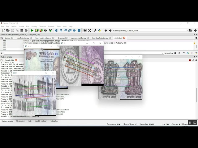 Fake Currency Detection using Image Processing in Python Projects