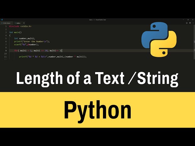 How to Find the Length of a Text in Python | Python Beginner Tutorial