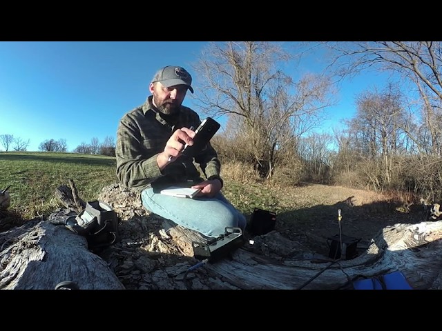 Forest Woods Ham Radio ¬ Palm Pico CW Morse Travel Paddle Key ~ 360 Version QRP Video!